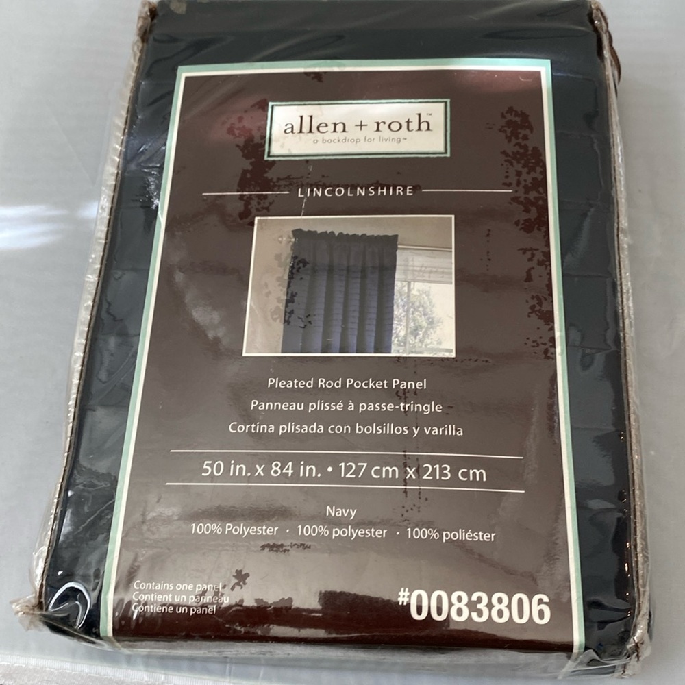 Allen and Roth navy pocket panel